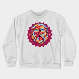 Lion Head Art Crewneck Sweatshirt